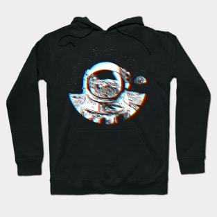 3D Astronaut Graphic Design Hoodie